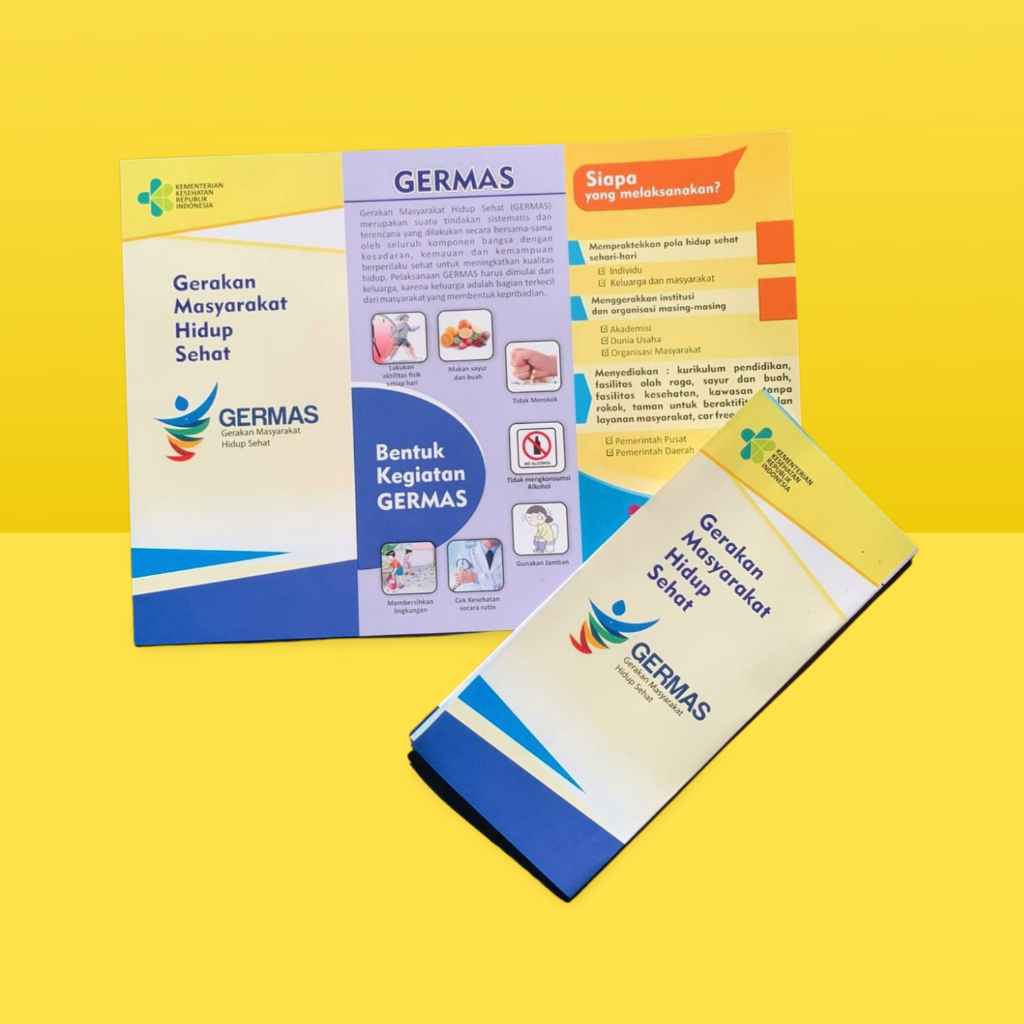 Brosur Kesehatan | Leaflet Gerakan Masyarakat Hidup Sehat | Brosur Bentuk Kegiatan GERMAS