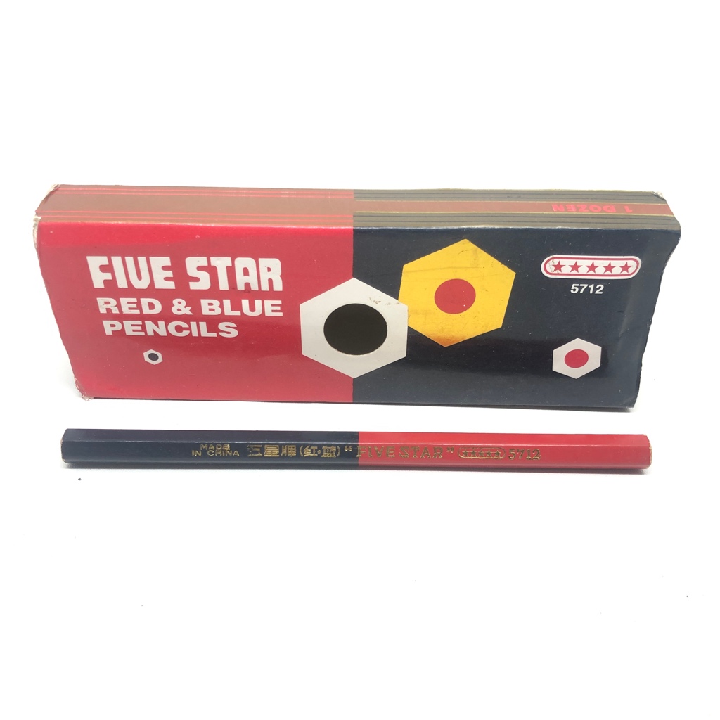 

PENSIL KAYU FIVE STAR MERAH BIRU 5712