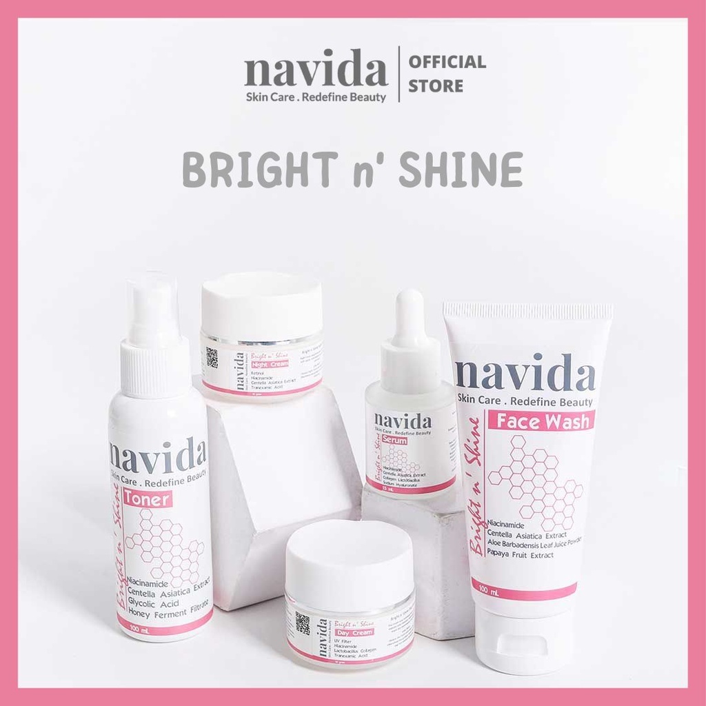 Navida Bright n' Shine - Paket Skincare Perawatan Kecantikan Wajah BPOM