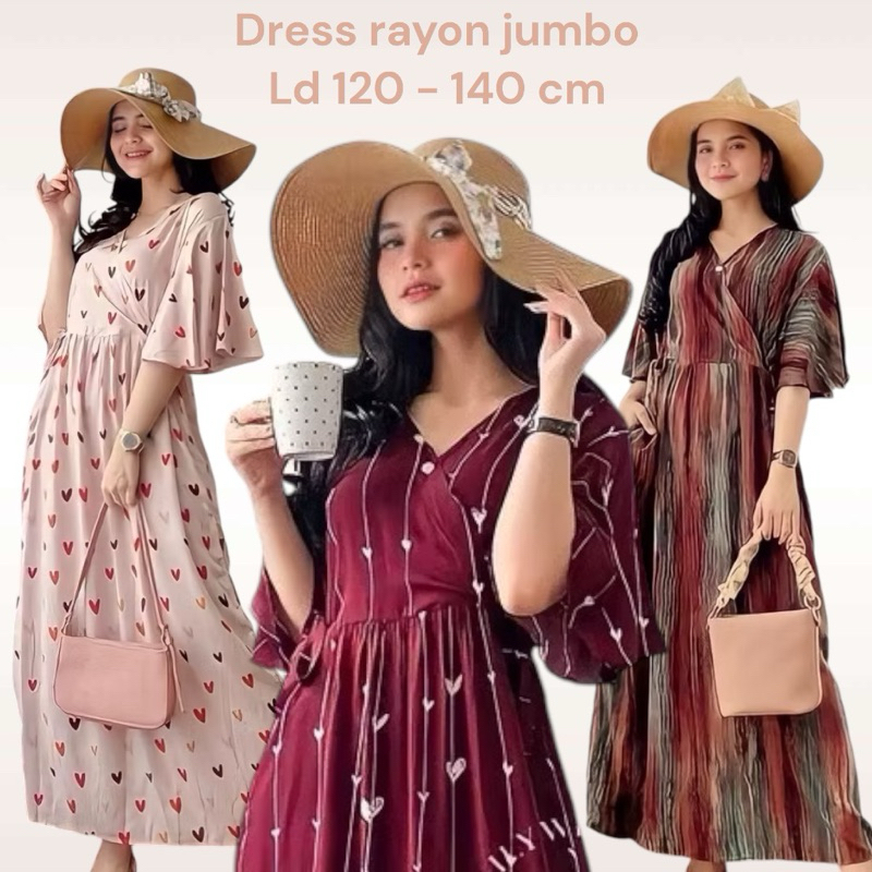 Paling DICARI Dress DK Wanita Oversize/Dress Kimono Rayon Bigsize/Daster Kimono Super Jumbo