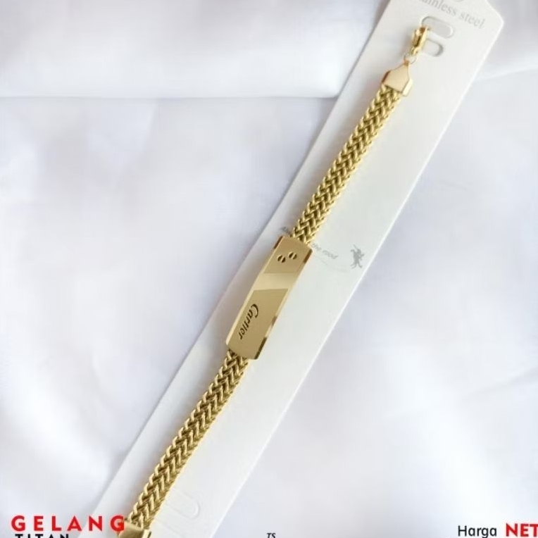 gelang tangan rantai Titanium plat cartier fashion wanita