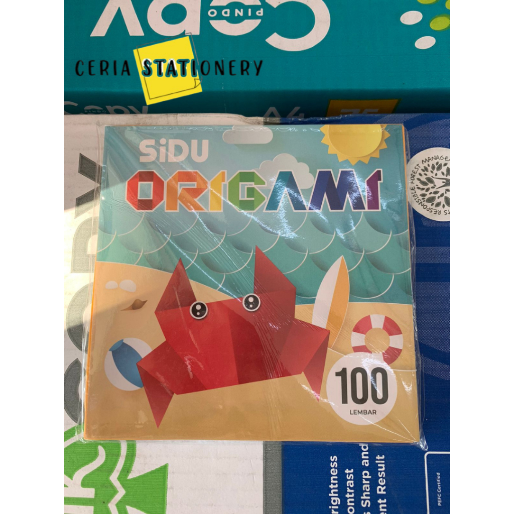 

Origami Tanggung Sidu 14 x 14 Cm 100 Lembar - SDU KS 100 T / Kertas Lipat Berwarna