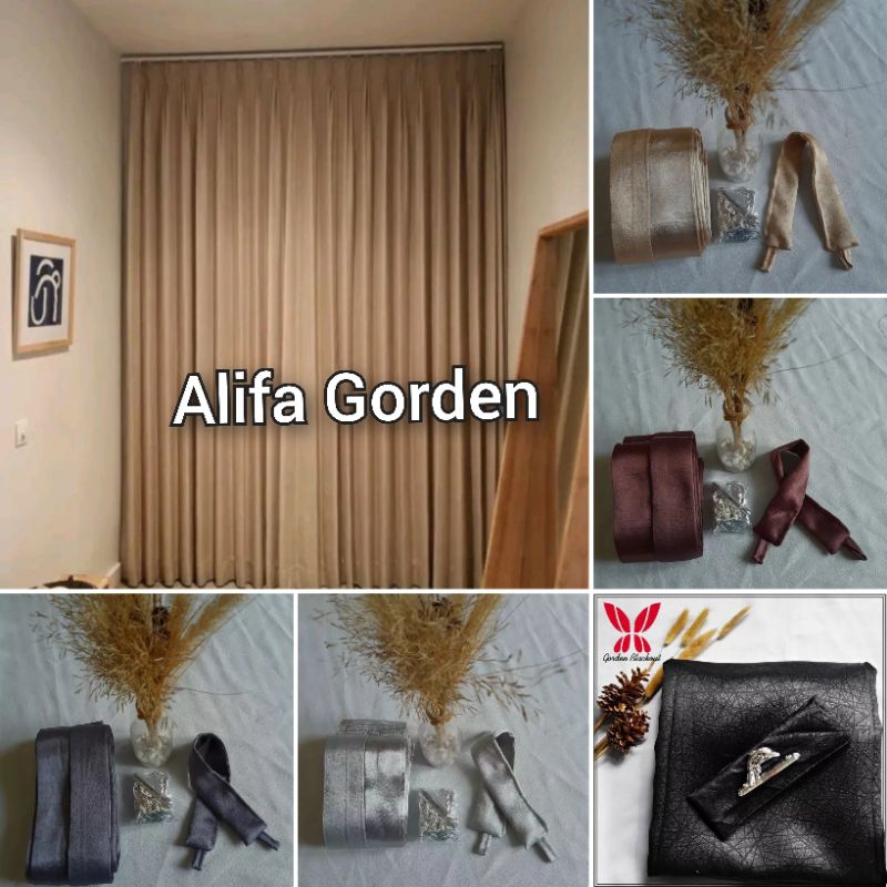 Gorden blackout plisket polos model cantolan kawat