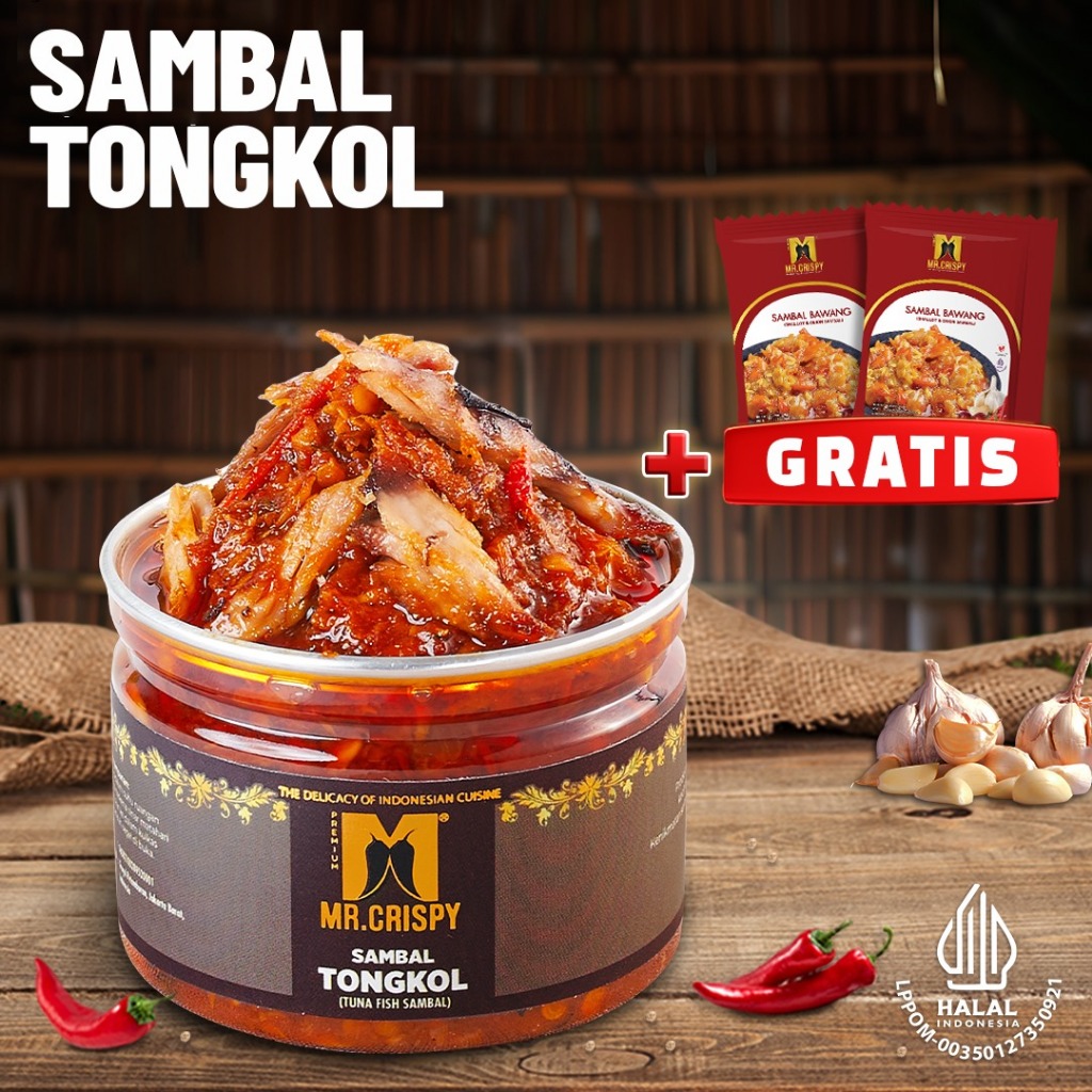 

(SAMBAL TONGKOL MR.CRISPY FREE 2SACHET BAWANG)PROMO KHUSUS LIVE