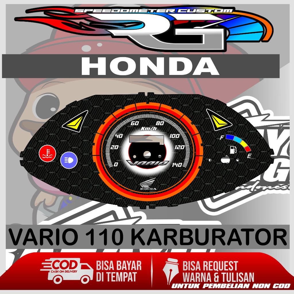 PAPAN SPEEDOMETER CUSTOM VARIO 110 OLD