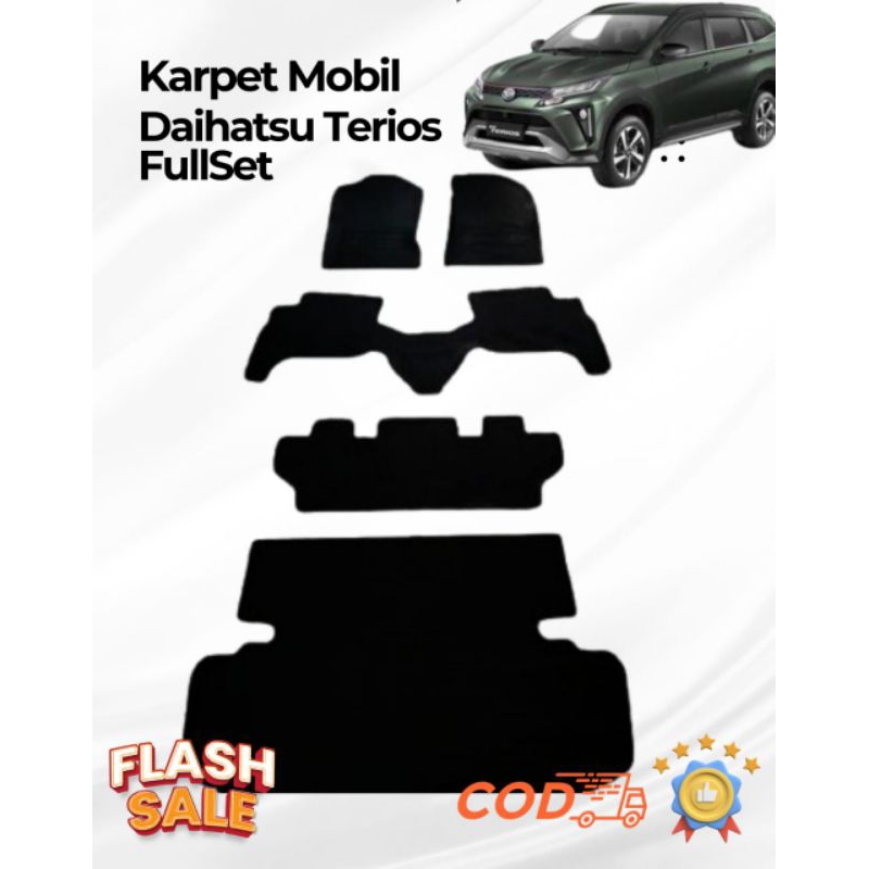 Karpet Mobil Daihatsu Terios Fullset Alas Kaki Kabin Terios Fullset