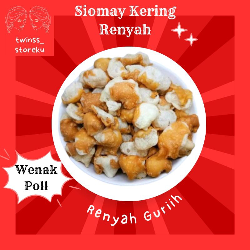 

Siomay Kering untuk topyng seblak/bakso Aci gurihh nikmat