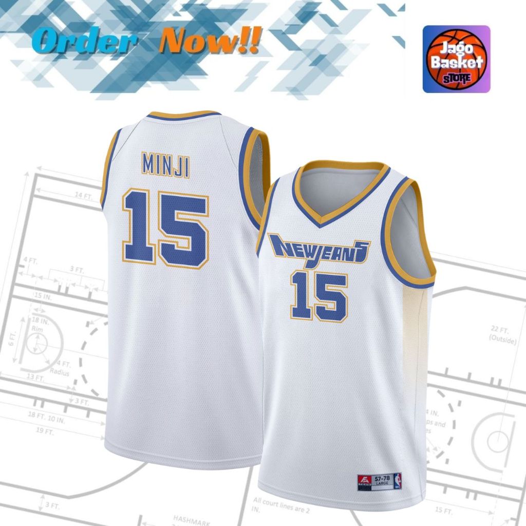 RB New Jeans Jersey Basket - Haerin - #22 - Putih - KPOP Series