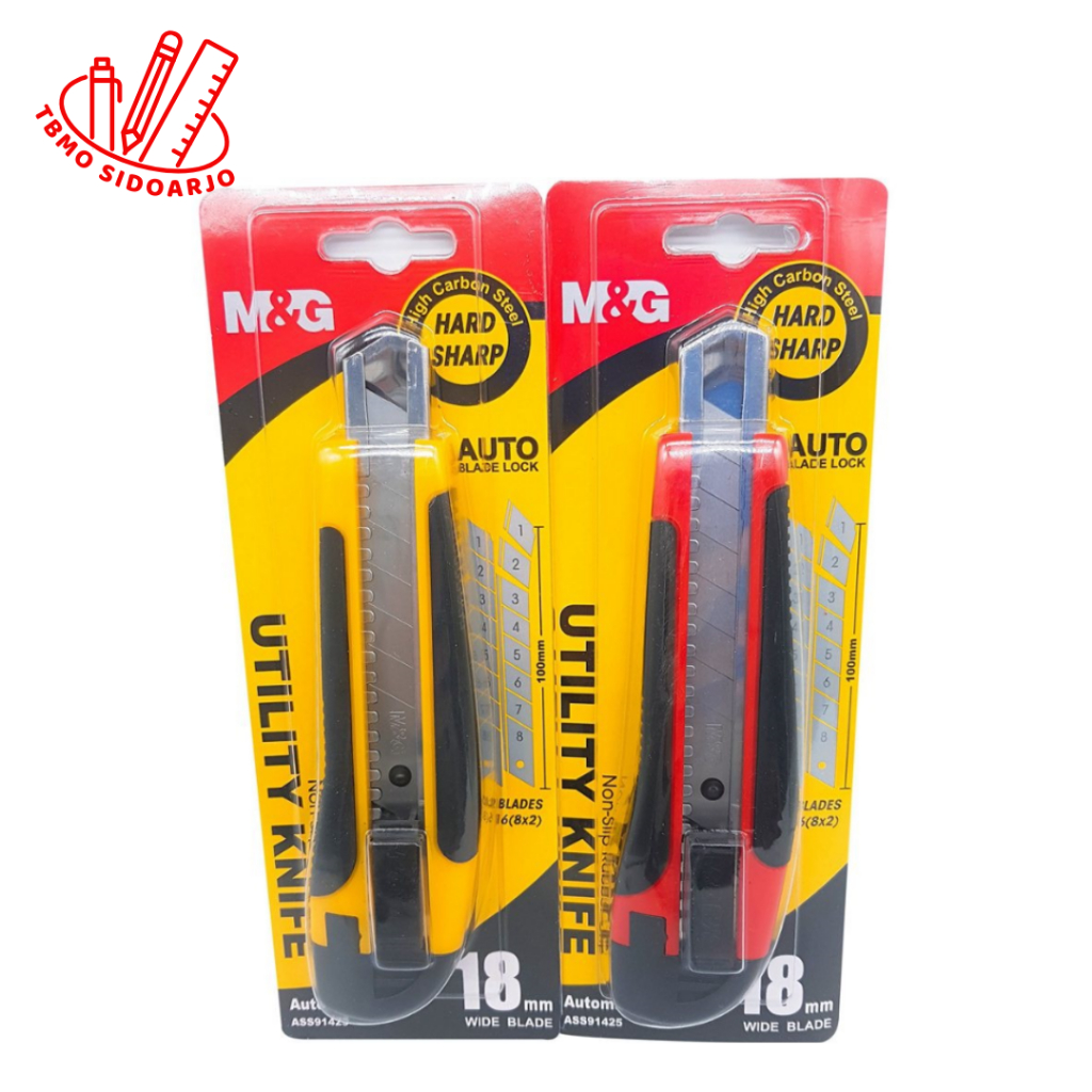 

TBMO M&G Cutter Auto Lock Utility Knife Rubber 18mm AA91425