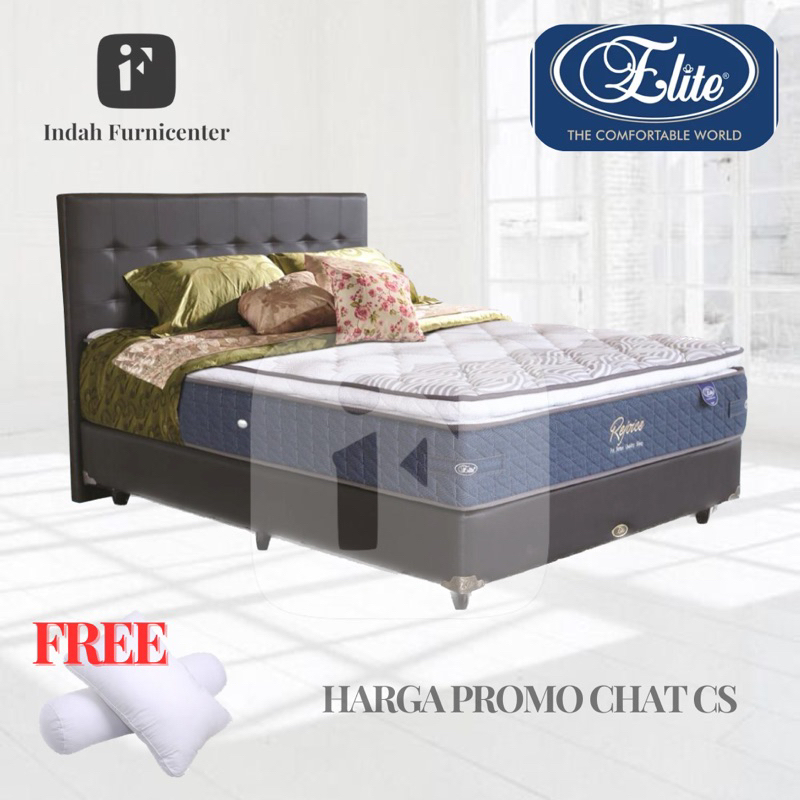 kasur spring bed elite rejoice 90 120 160 180 matras pilllow top empuk mewah 90x200 120x200 160x200 
