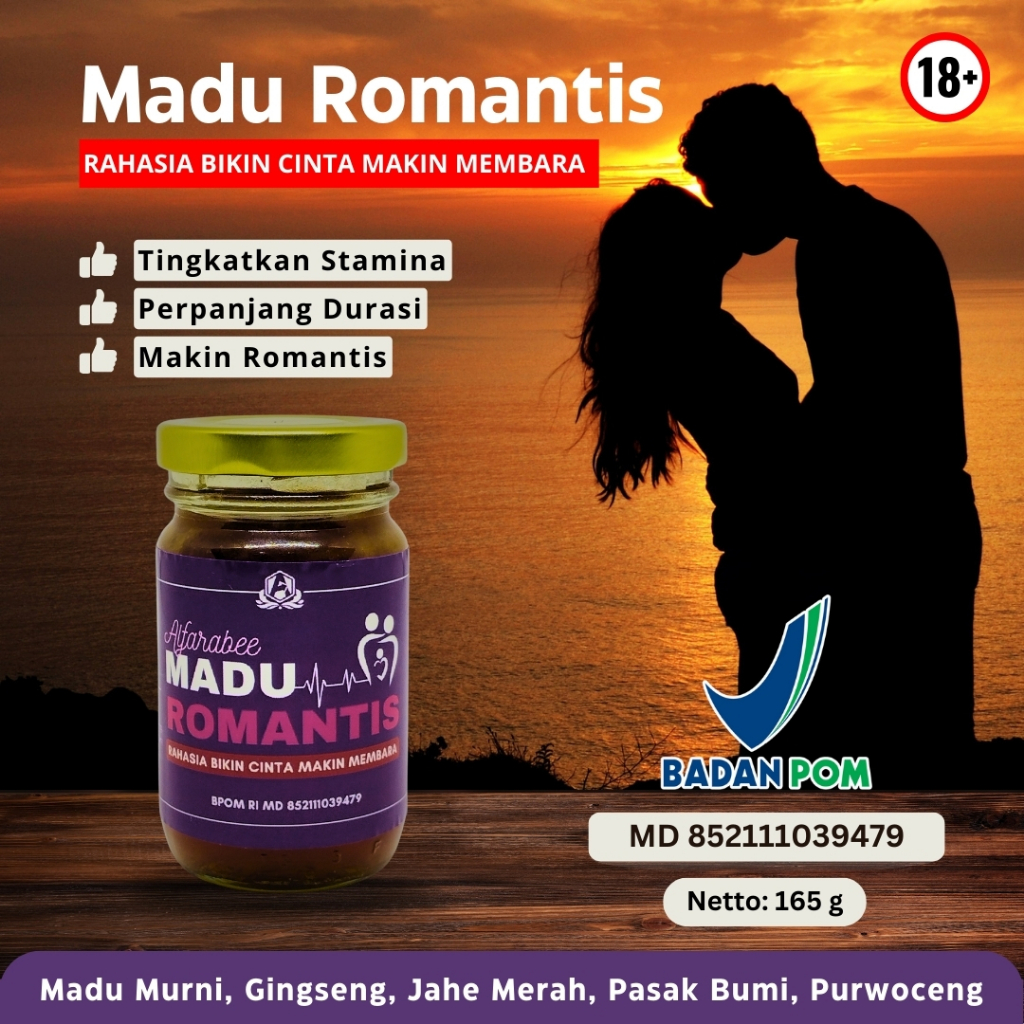 

Madu Romantis - Madu Stamina Untuk Pria dan Wanita (165g)