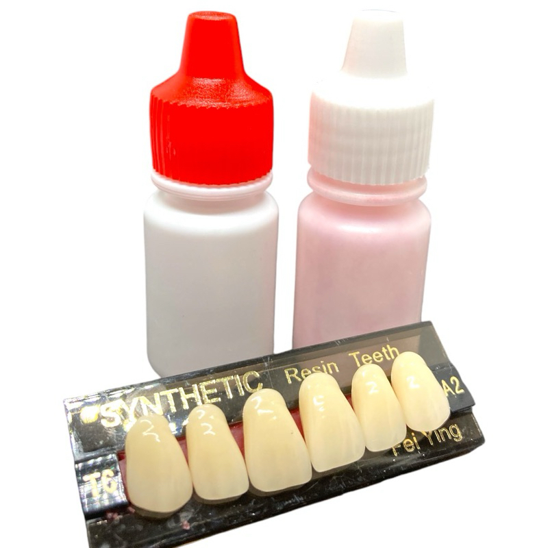 BAHAN GIGI PALSU TERMURAH PAKET LENGKAP DENGAN GIGI BERVARIASI