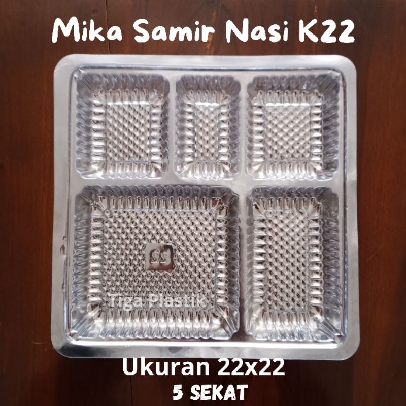 

Mika Kotak Nasi K22 (Untuk Kardus R10B) 22cm x 22cm (Dapat mika 10 PCS Mika)