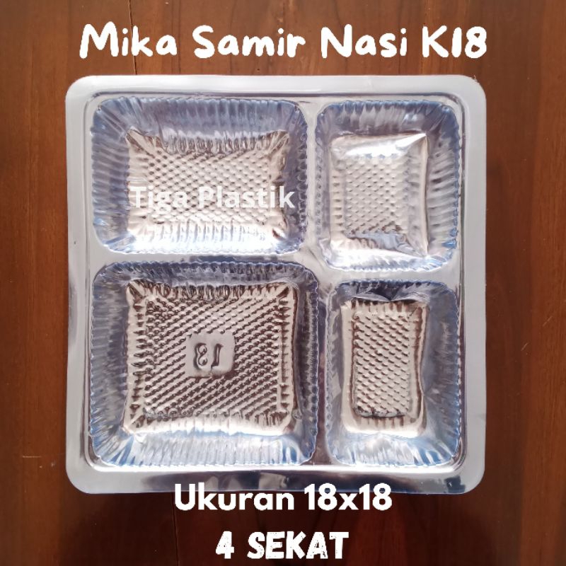 

Mika Kotak Nasi K18 (Untuk Kardus R8)18cm x 18cm (Dapat 50 PCS Mika)