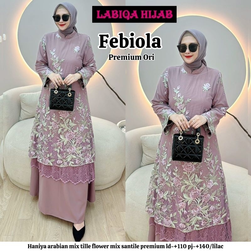 FEBIOLA DRESS ORIGINAL BY LABIQA HIJAB