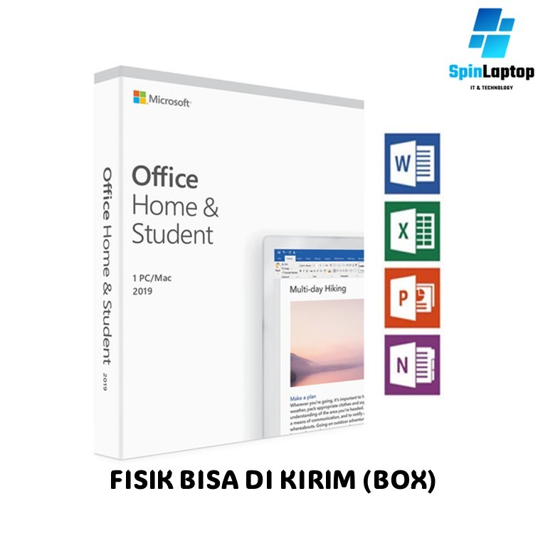 Software Microsoft Office Home Student 2019 Permanent License ( BOX )