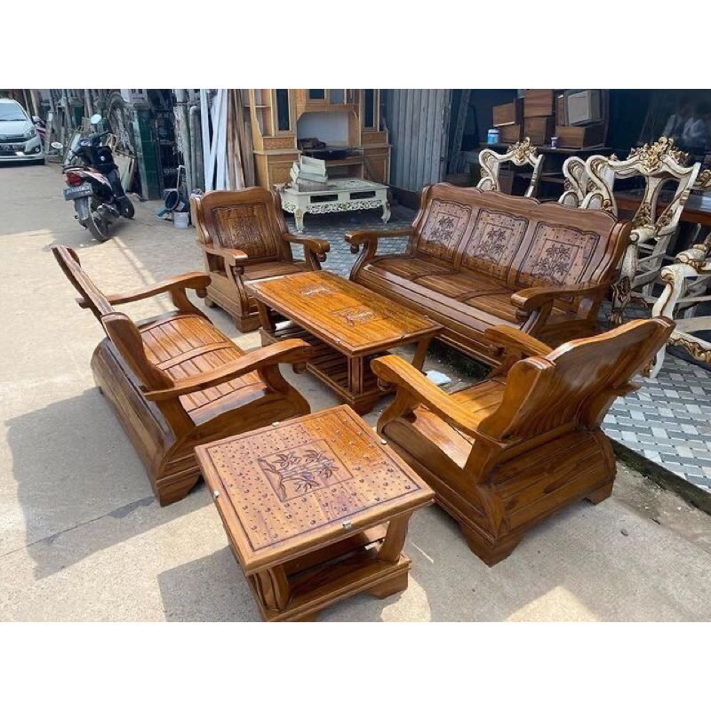 Kursi Tamu Gajah Kayu Jati Minimalis Set Kursi Tamu