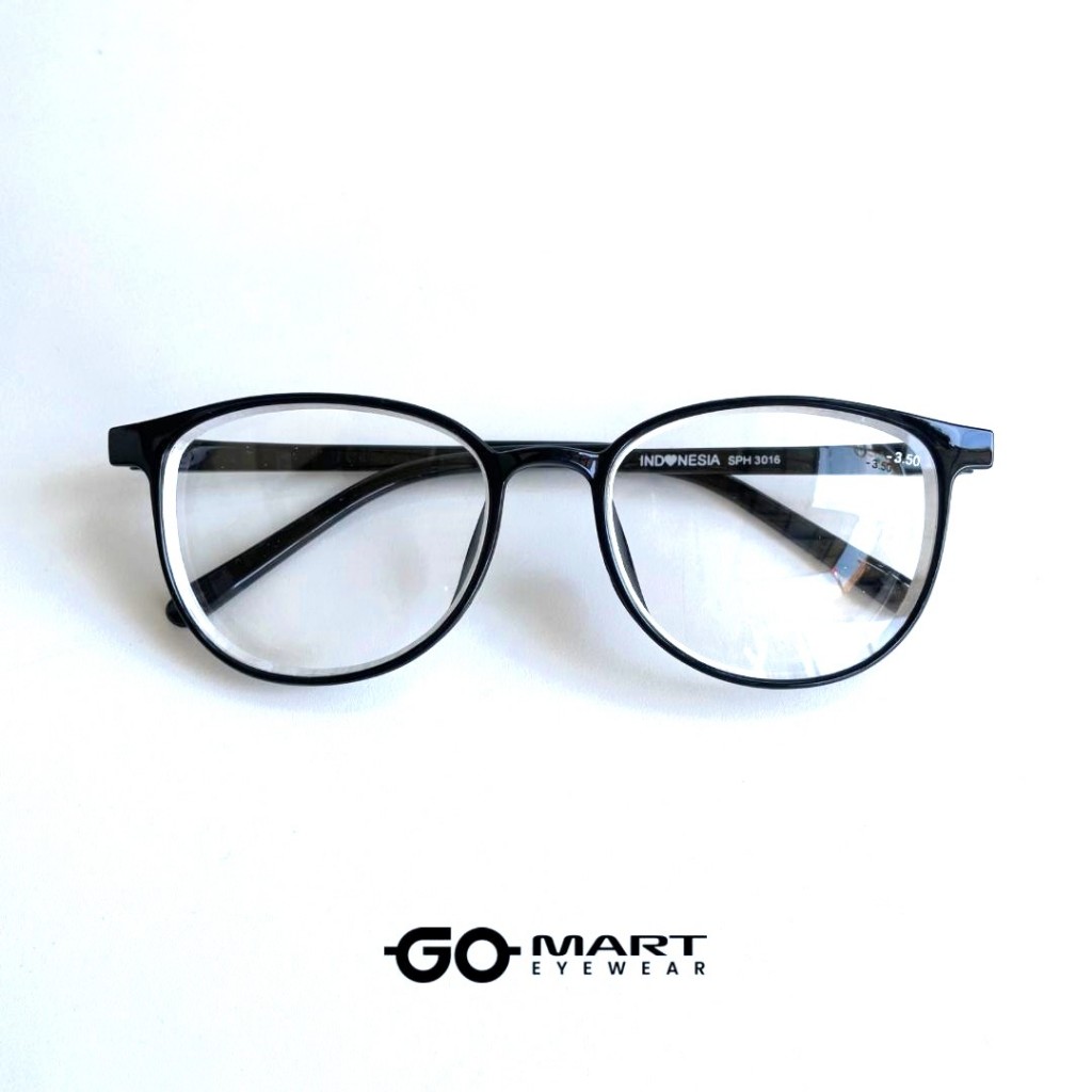 Kacamata Lensa Minus - Model Oval Besar - Pria/Wanita - SPH 3016