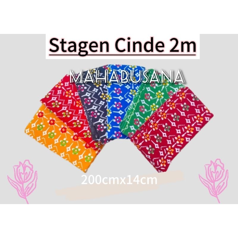 Stagen Cinde / Lontong cinde 2m /Sabuk Cinde