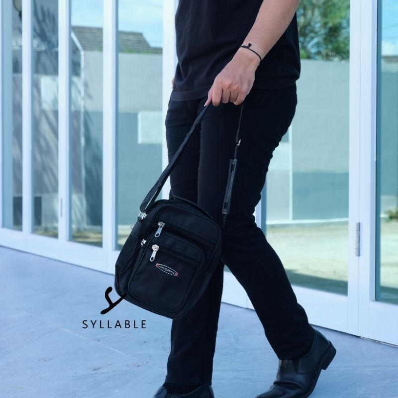 TAS SELEMPANG PRIA 5 RESLETING KRIZZANOV RESLETING BANYAK MODEL TEGAK SYLLABLE DISTRO