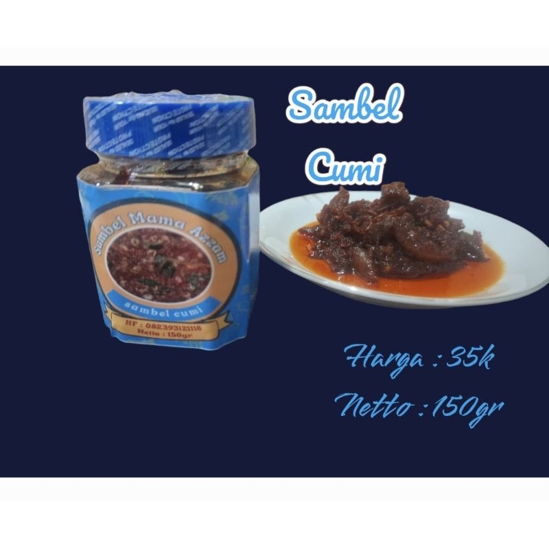 

Sambel Mama Azzam_Sambel Cumi, Netto 150gr.