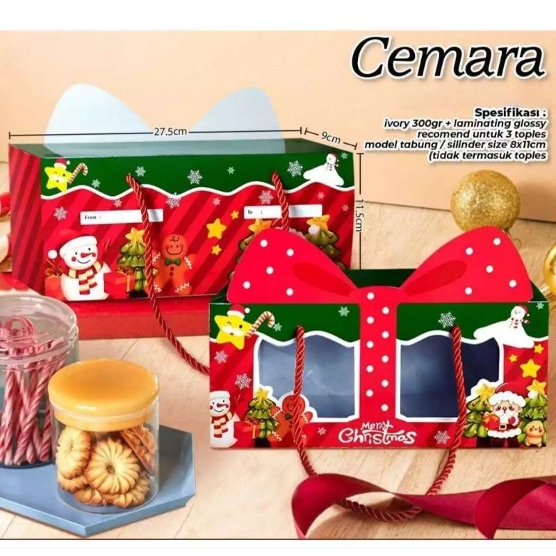 

BOX KUE DAN COOKIES NATAL / CHRISTMAS - CEMARA