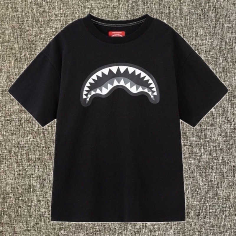 Sprayground Shark Big Logo Tee Black Original / Baju Kaos Sprayground Authentic