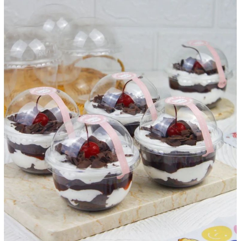 

black forest in cup 250ml cake kue coklat