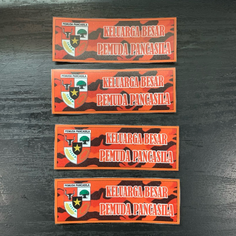 

isi 4 pcs stiker keluarga besar pemuda pancasila,stiker pemuda pancasila