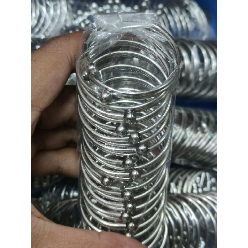 Grosir 1 Kodi Gelang Bayi & Anak Model Double Bahan Baja Stainless Besi Putih