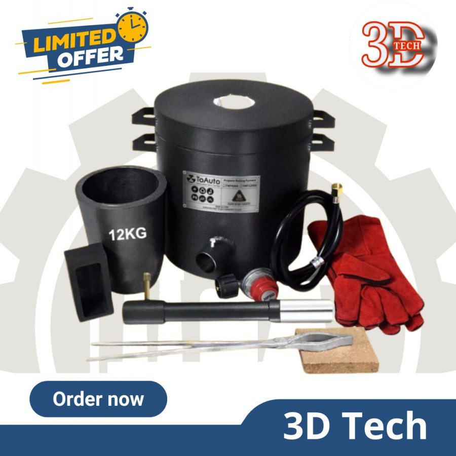 Melting Furnace Tin Silver Copper Aluminium Melting Gas Gold Melting Furnace 12 kg