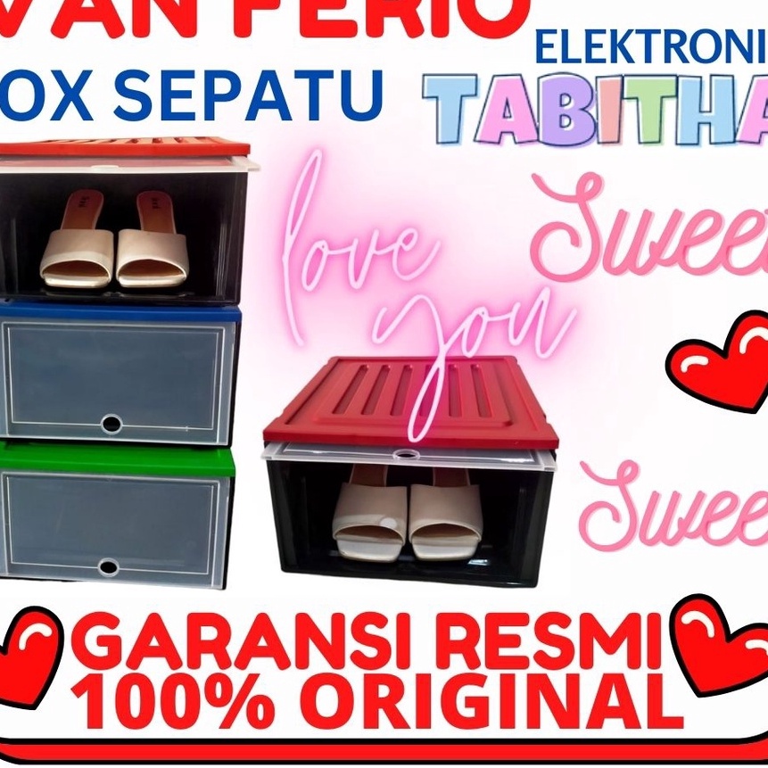 KI3 Box Sepatu  Kotak Sepatu  Tempat Sepatu  Rak Sepatu Susun Tabitha