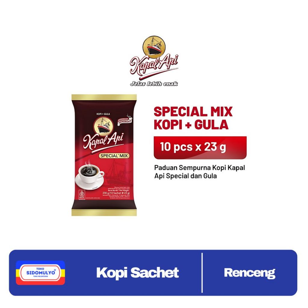 

Kapal Api Special Kopi Bubuk Sachet Merah 60 gram