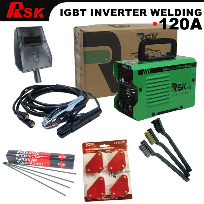 Paket set MESIN LAS LISTRIK MURAH mesin las 450 watt Japan Technology Mesin Las Listrik Inverter Wel