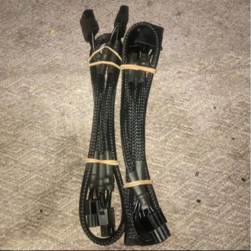 kabel modular 6 pin to molex 3 cabang psu thermaltake