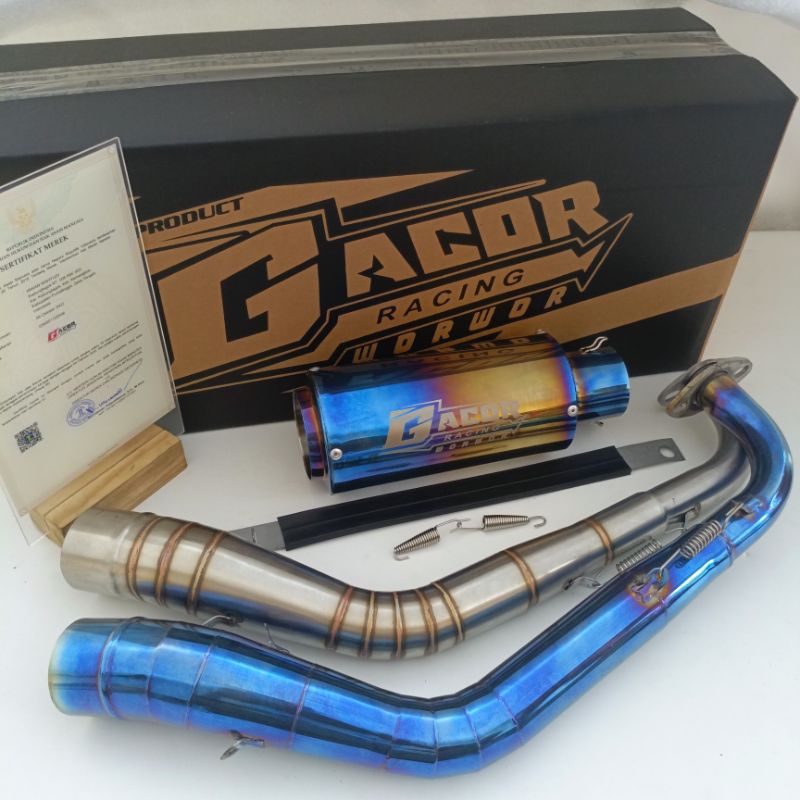 knalpot SC project pelangi/blue golld gacor racing Mio sporty Vario 150/125 scopy 2023/2020 PCX 160/