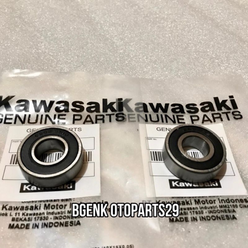 LAHER BEARING RODA DEPAN 6202+6202 KAWASAKI NINJA 250 KARBU NINJA 250 FI HIGH QUALITY PARTS
