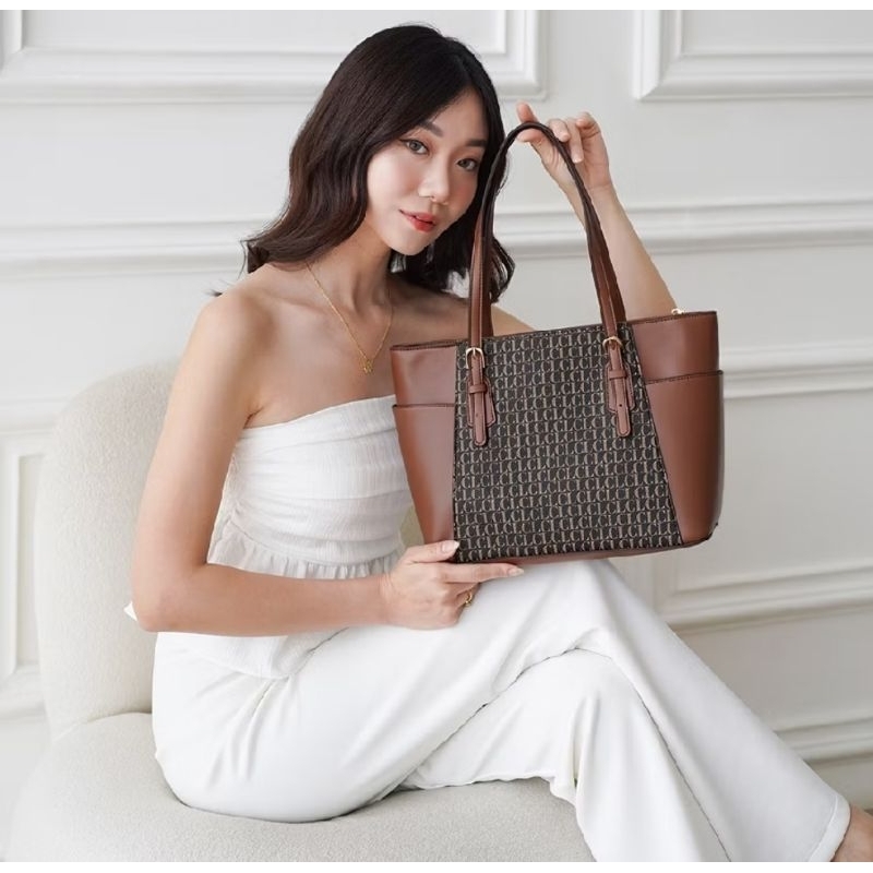 Tas Bahu Les Catino Ny. Gramercy Noya Alphbt Tote