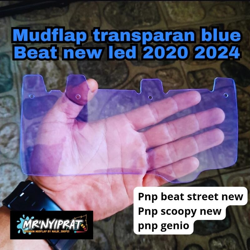 MUDFLAP TRANSPARAN BLUE BEAT NEW BEAT DELUXE GENIO SECOOPY NEW BEAT STREET NEW KARPET KOLONG KARPET 