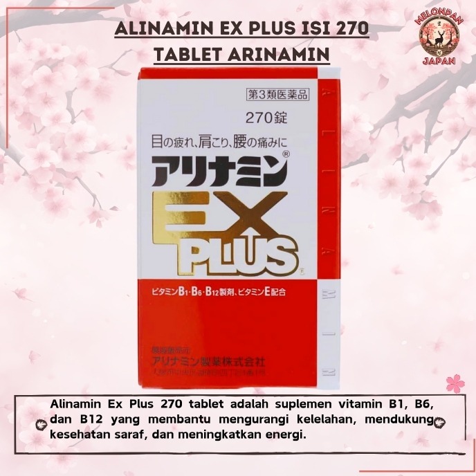 READY STOCK Alinamin Ex Plus isi 270 tablet Arinamin