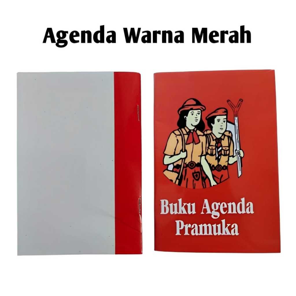 

Buku Agenda Pramuka Cover Hitam Merah HVS Bijian