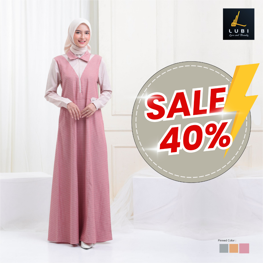OBRAL PROMO GAMIS LUBI 100 RIBUAN MURAH - BUSANA MUSLIM DRESS WANITA DEWASA REMAJA BISA COD