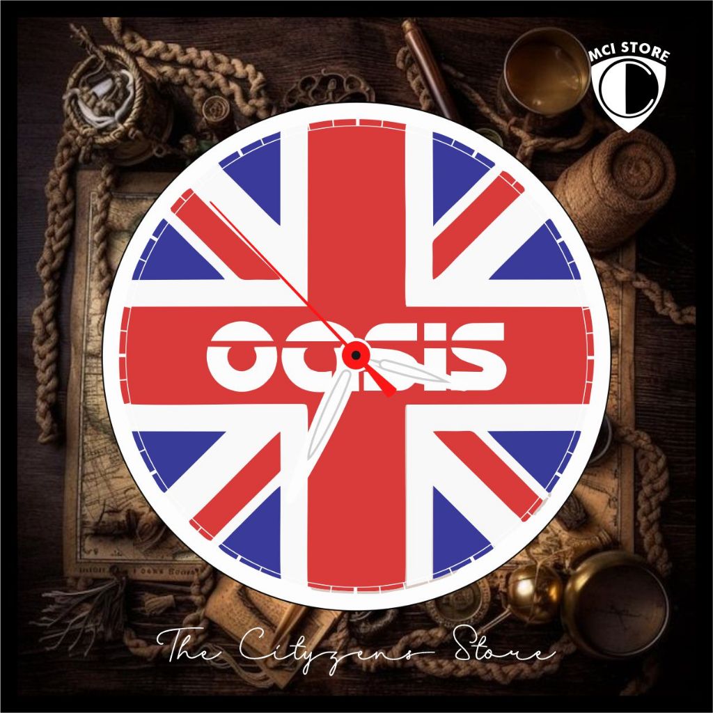 Jam Dinding Bulat Custom Oasis 3