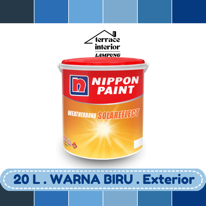 Cat Tembok Exterior Solareflect Nippon Paint Warna Biru 20 L