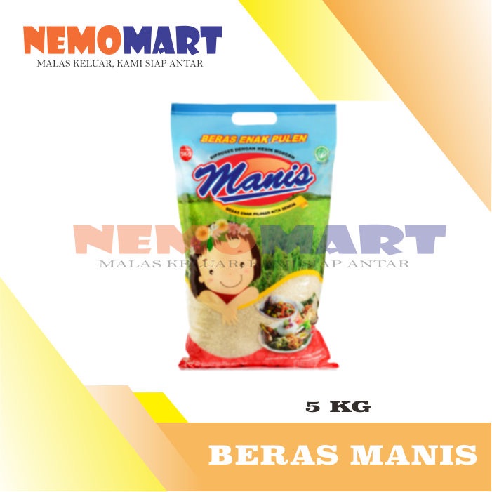 

BERAS MANIS PREMIUM 5 KG KILO KILOGRAM PULEN PUTIH ALAMI 5KG 5KILO 5KILOGRAM WHITE RICE