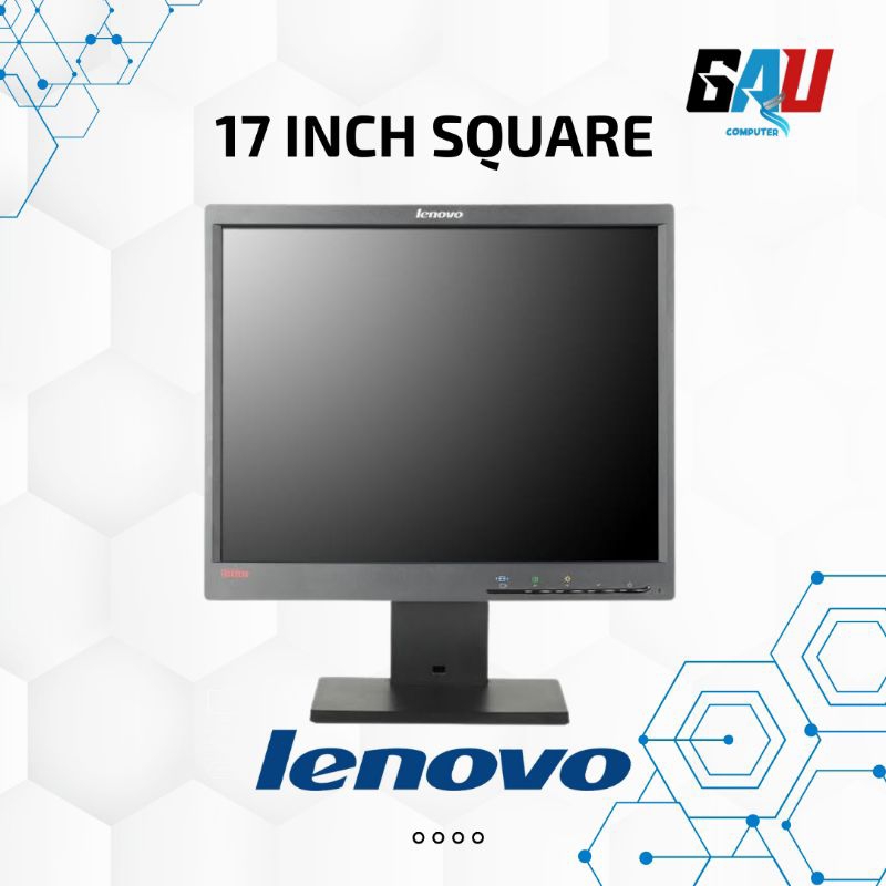 MONITOR PC KOMPUTER LCD 17 INCH SQUARE LENOVO