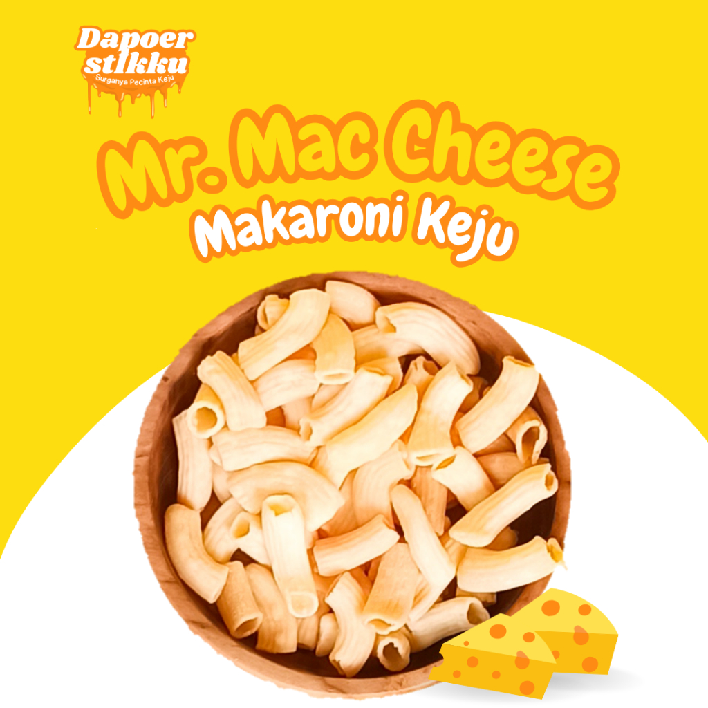 

DPS-MR MAC CHEESE/MAKARONI KEJU/MAKARONI KEJU CHEDDAR/MAKARONI KEJU KRAFT/MAKARONI KEJU GURIH ENAK RENYAH MURAH BERKUALITAS ISI 170g BERAT SELURUH 230GR