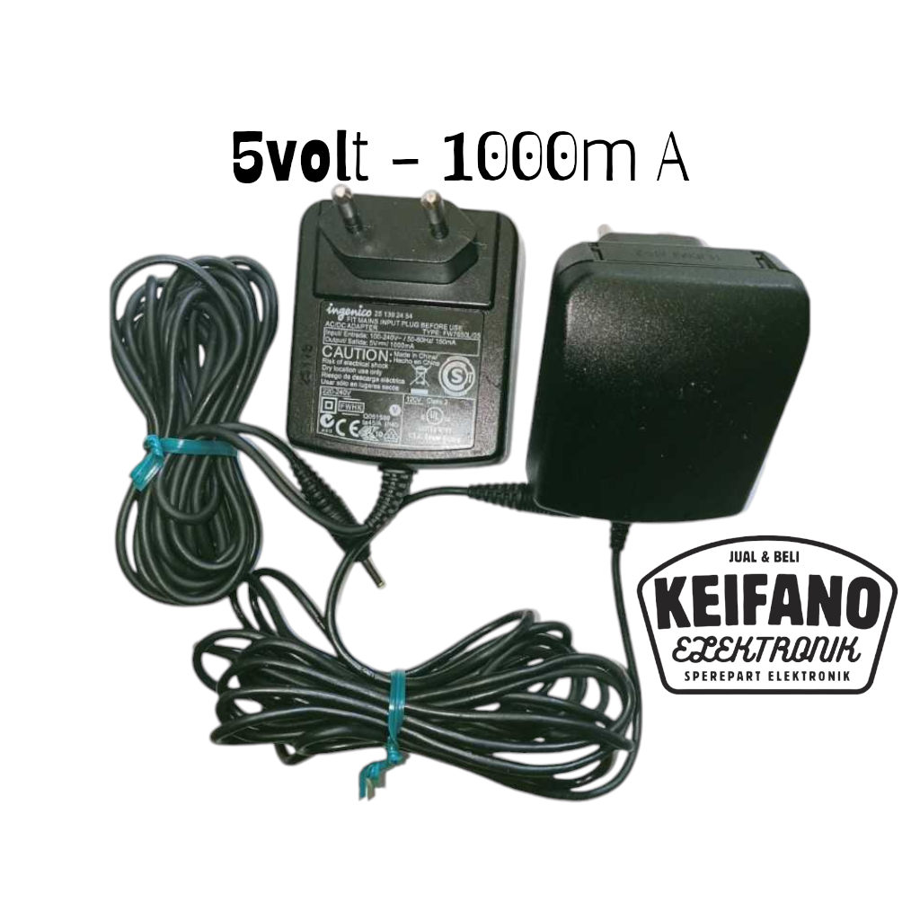 Adaptor 5V 1000Ma Adavtor 1000mA 5V Original