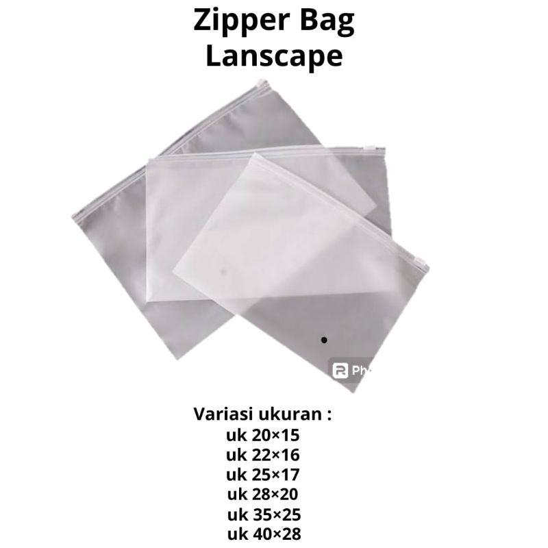 Zipper Bag Doff Landscape / Travel Pouch Serbaguna / Kantong Zipper / Ziplock Bag / Zipper Storage B