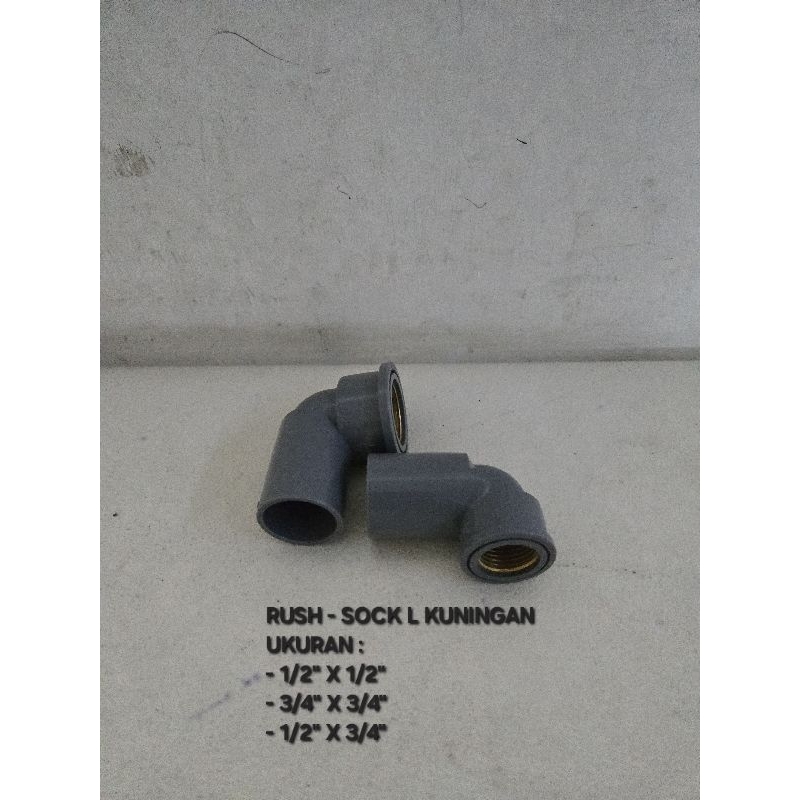 Sok L Kuningan Sock Drat Dalam 1/2" 3/4" Kuningan Faucet Sock Socket 1/2 3/4 inch